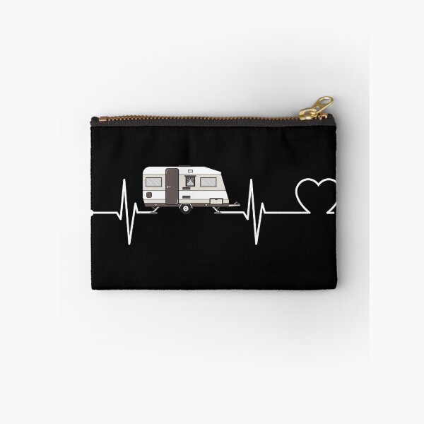 Item preview, Caravan Heartbeat Love – RV Camping and Camper Life Illustration designed and sold by GetGoodFit.