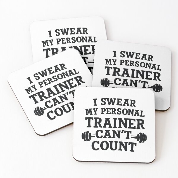 Item preview, i swear my personal trainer can't count designed and sold by CloudyPress.