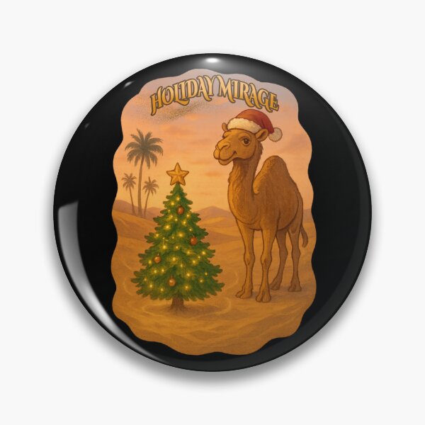 Item preview, Desert Christmas Camel – Holiday Mirage Art designed and sold by Kotalo.