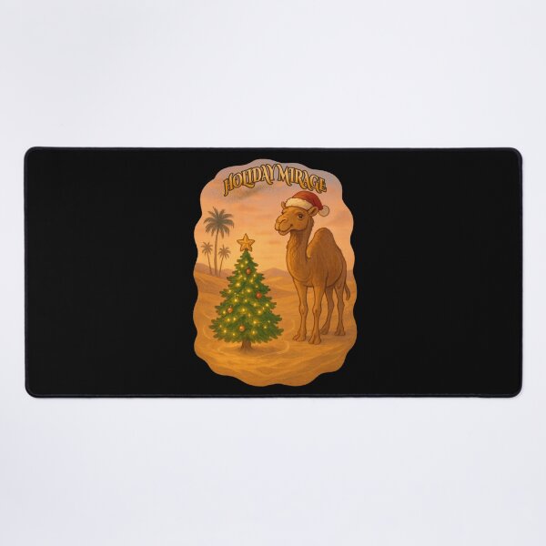 Item preview, Desert Christmas Camel – Holiday Mirage Art designed and sold by Kotalo.