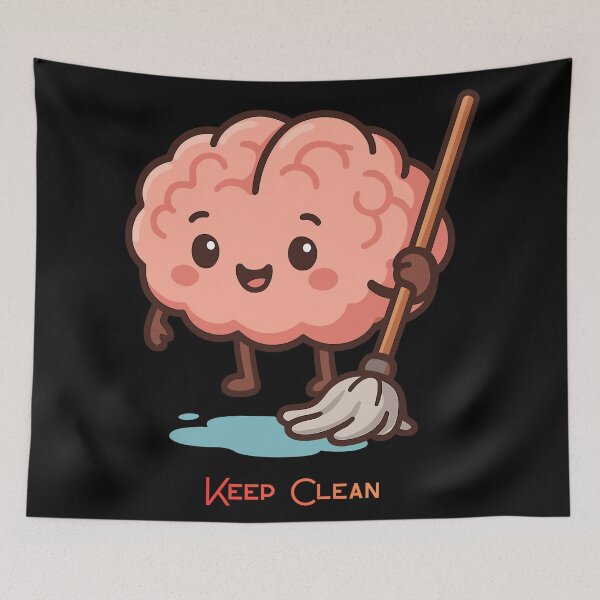 Item preview, Keep Clean The Mind Positive Thoughts and Clarity designed and sold by THEVONZA.