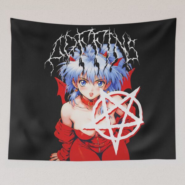 Item preview, COFFINS Red Witch Pentagram - Satanic Cute designed and sold by CoffinsArt.