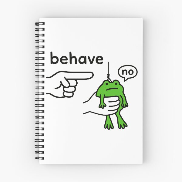 Item preview, Behave No Funny Dishonest Stubborn Frog Meme designed and sold by gunaone-design.