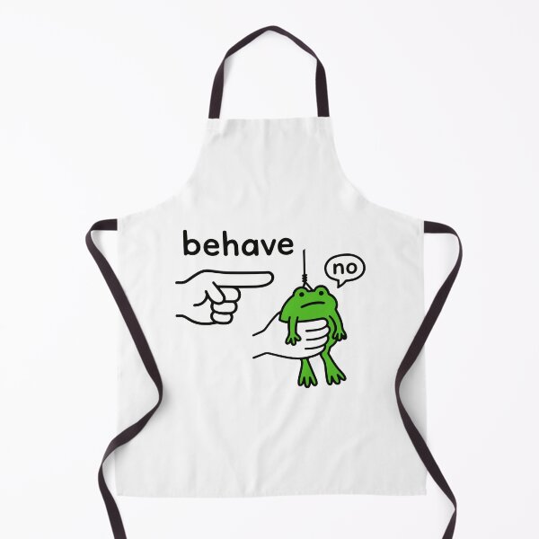 Item preview, Behave No Funny Dishonest Stubborn Frog Meme designed and sold by gunaone-design.