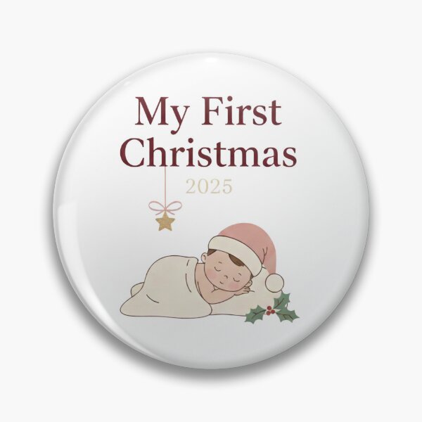 Item preview, My First Christmas 2025 Design - Baby's First Holiday, Cute Minimalist Keepsake Art designed and sold by kinany00.