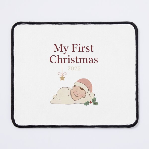 Item preview, My First Christmas 2025 Design - Baby's First Holiday, Cute Minimalist Keepsake Art designed and sold by kinany00.