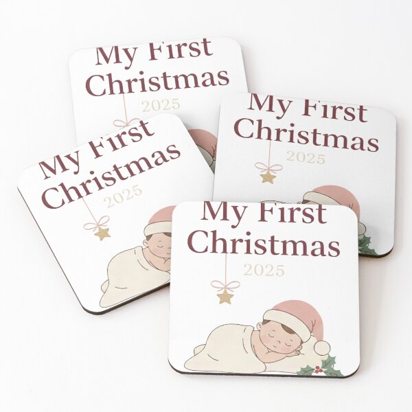 Item preview, My First Christmas 2025 Design - Baby's First Holiday, Cute Minimalist Keepsake Art designed and sold by kinany00.
