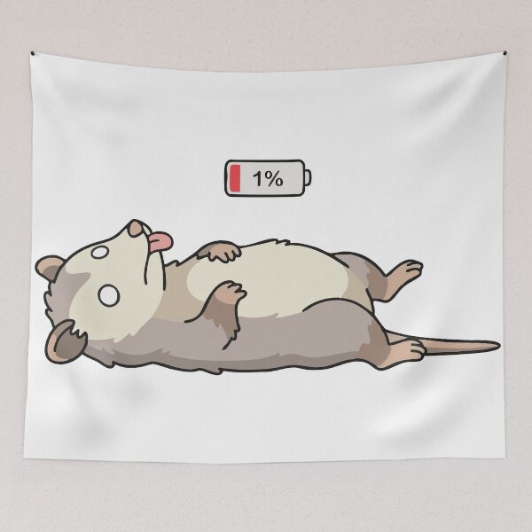 Item preview, Possum Offline, Low Battery Burnout Meme designed and sold by BambaKchula.