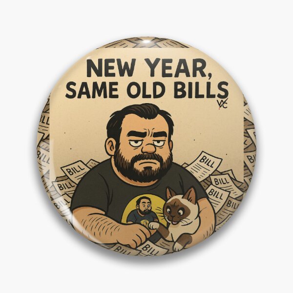 Item preview, New Year, Same Old Bills designed and sold by Wildched Artistry.