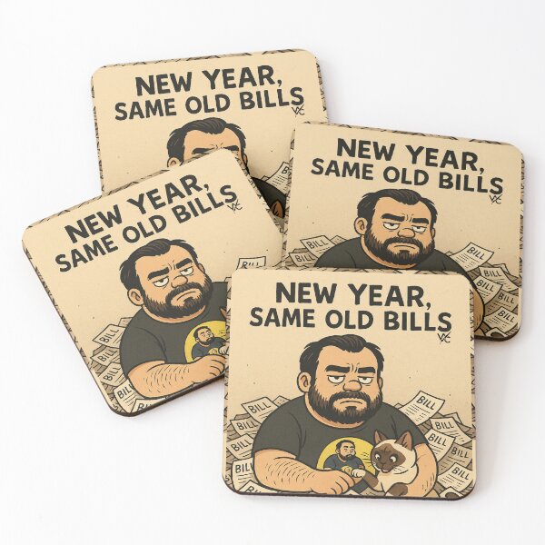 Item preview, New Year, Same Old Bills designed and sold by Wildched Artistry.