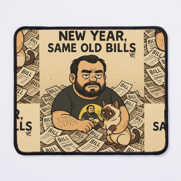 Item preview, New Year, Same Old Bills designed and sold by Wildched Artistry.