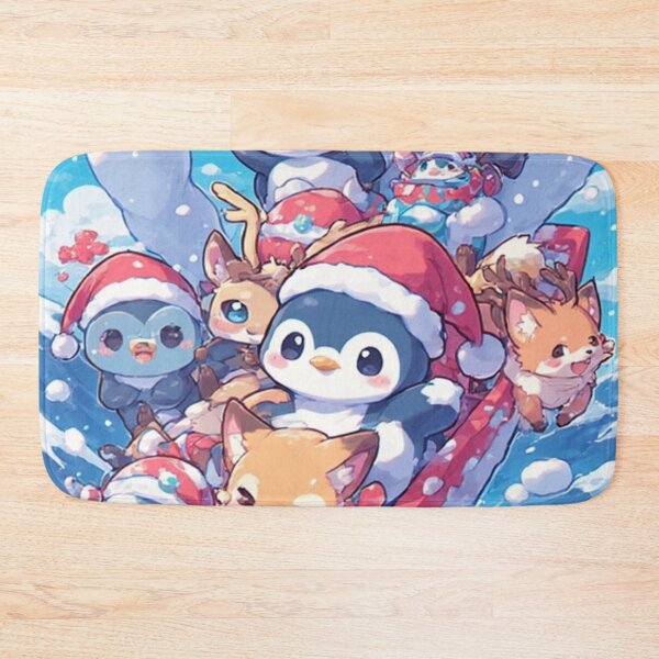 Item preview, Snowy Slide Squad – Cute Christmas Friends Adventure designed and sold by AIARCZ.