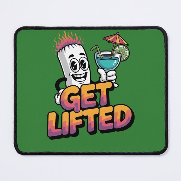 Item preview, Get Lifted – Funny Joint Illustration Chill Humor Design designed and sold by The People’s Punchline.