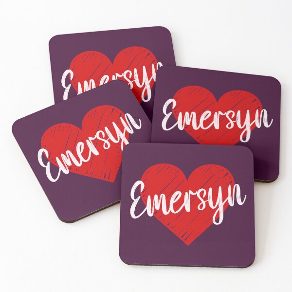 Item preview, Emersyn Name Red Heart  designed and sold by Jeallan Designs.