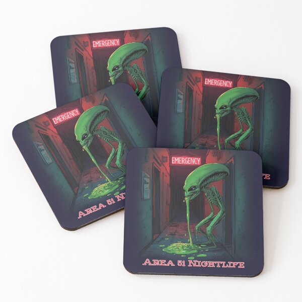 Item preview, Area 51 Nightlife Alien Bar – Drunk Green Alien Funny Sci-Fi designed and sold by Kmcantley.