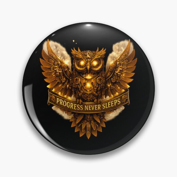 Item preview, Steampunk Owl Progress Never Sleeps Motivational T-Shirt designed and sold by Eric’s Creative Corner.