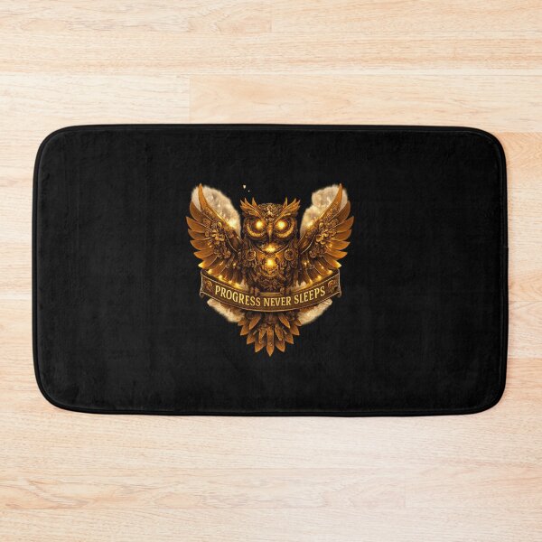 Item preview, Steampunk Owl Progress Never Sleeps Motivational T-Shirt designed and sold by Eric’s Creative Corner.