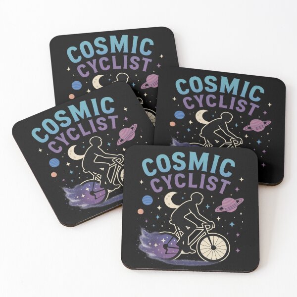 Item preview, Cosmic Cyclist – Space-Themed Bicycle Art for Night Riders designed and sold by SidTastic .