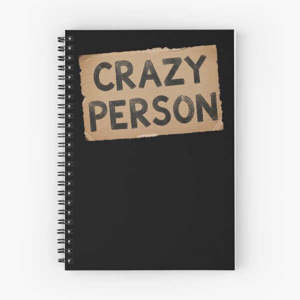 Item preview, "CRAZY PERSON" Cardboard Sign designed and sold by Owcomm.