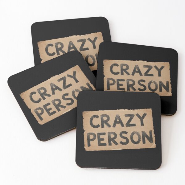 Item preview, "CRAZY PERSON" Cardboard Sign designed and sold by Owcomm.