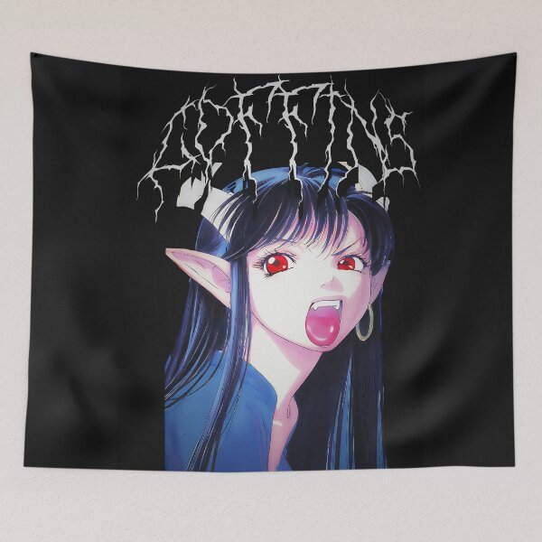 Item preview, COFFINS Demon Girl - Retro 90s Anime designed and sold by CoffinsArt.