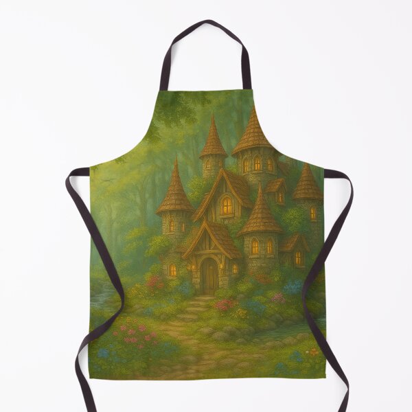 Item preview, Enchanted Forest Cottage With Glowing Windows designed and sold by ArtComixHaven.