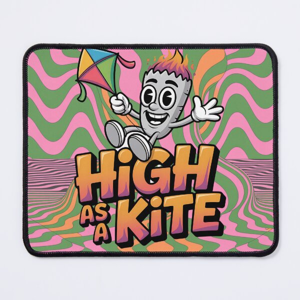 Item preview, High as a Kite – Funny Retro Chill Vibes Graphic Design designed and sold by The People’s Punchline.