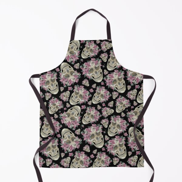 Item preview, Floral Skull Watercolor Pattern Design designed and sold by PSYNOVA.