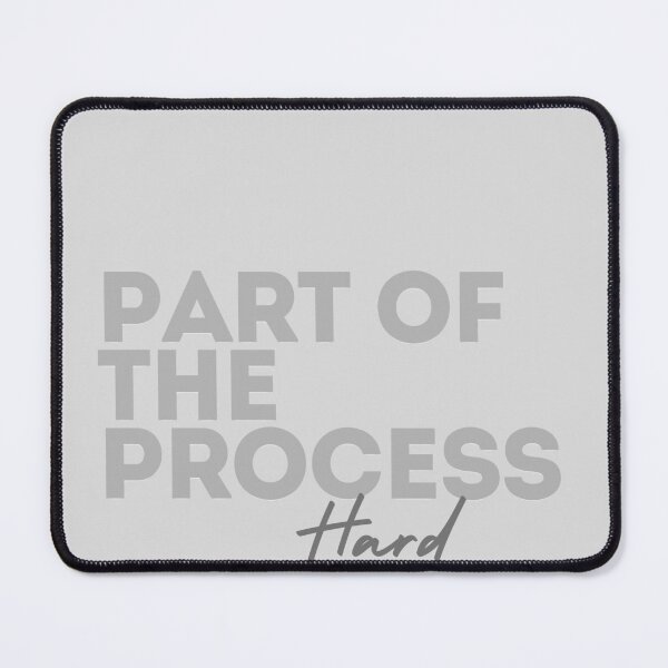 Item preview, Hard Times Is Part of the Process - Minimal Gray Quote designed and sold by VirellCo.