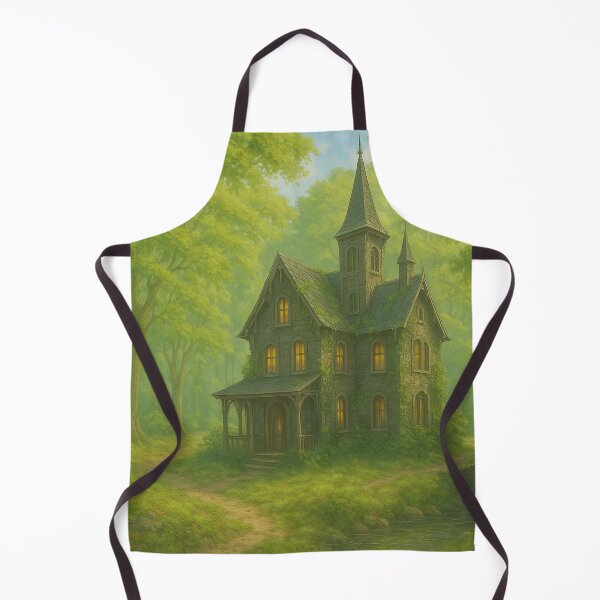 Item preview, Enchanted Woodland Manor Beneath Emerald Canopy designed and sold by ArtComixHaven.