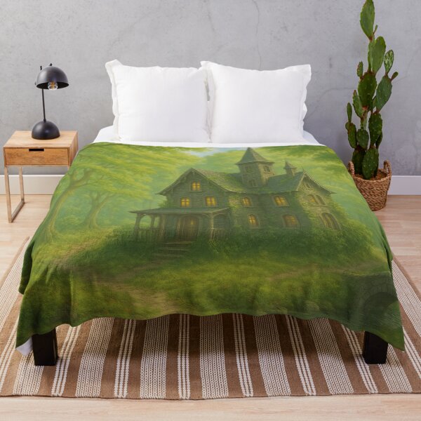 Item preview, Enchanted Woodland Manor Beneath Emerald Canopy designed and sold by ArtComixHaven.