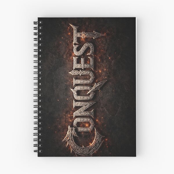 Item preview, Conquest – Dark Fantasy Medieval Typography Logo | Gothic Sword & Dragon Style Art designed and sold by GarnerSupplyCo.
