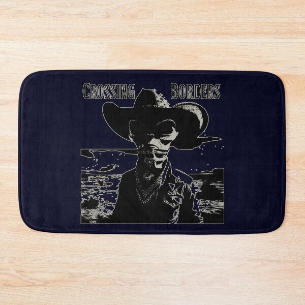 Item preview, Crossing Borders Alien Cowboy – Desert Sci-Fi Political Art designed and sold by Kmcantley.