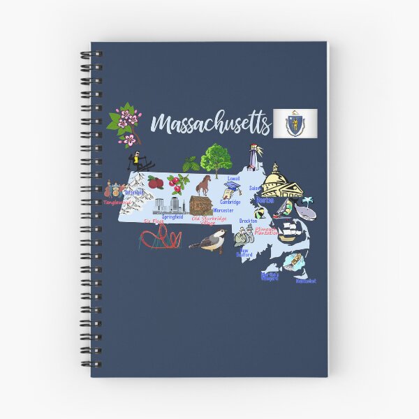 Item preview, Enchanting Massachusetts: Iconic Landmarks & Nature Collage T-Shirt designed and sold by mashmosh.