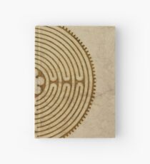 Symbol Chartres Labyrinth Metal Antique Grunge Style Hardcover Journal