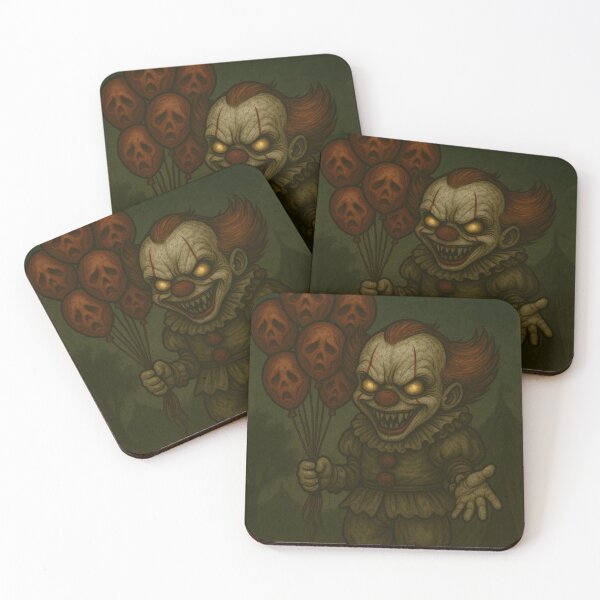 Item preview, Balloon Clown (Chibi) - Dark Circus Horror Clown Art designed and sold by Candie_Loudenfrau_Art.