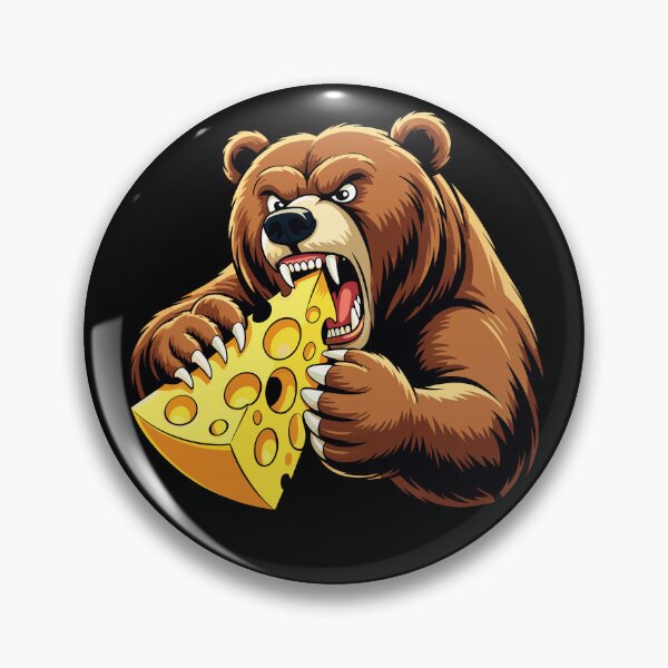Item preview, Angry Bear Eating Cheese designed and sold by designleon19.
