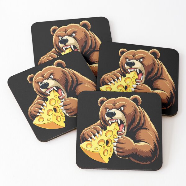 Item preview, Angry Bear Eating Cheese designed and sold by designleon19.
