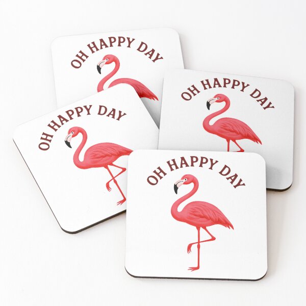 Item preview, Oh Happy Day Flamingo designed and sold by WJ Cozy Creations.