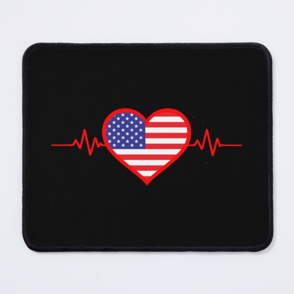 Item preview, Heart with USA Flag Symbol – Patriotic American Love and Freedom Icon designed and sold by Ach&Koor.