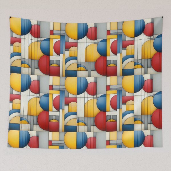Item preview, Balloons - Geometric Shapes Linear Modern Art designed and sold by Mermaid's Whimsy.
