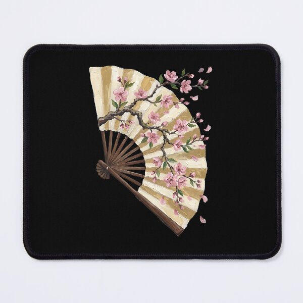 Item preview, Japanese Sakura Folding Fan — Floral Sensu designed and sold by Mora Atelier Designs.
