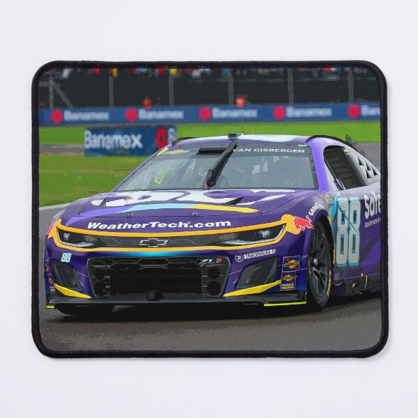 Item preview, Shane van Gisbergen racing in his 2025 Nascar Cupcar to victory in Mexico abstract designed and sold by Rodissimus1984.