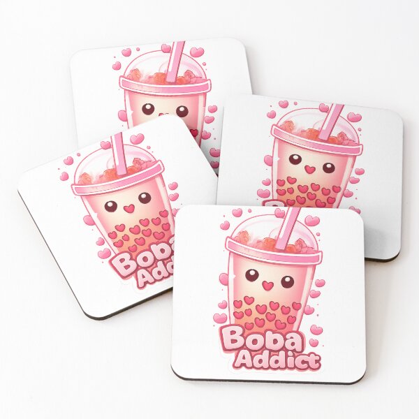 Item preview, Kawaii Strawberry Boba Addict Cute Bubble Tea Lover Aesthetic Design “ Tea Lovers and Gifts” designed and sold by Kaehaniz.