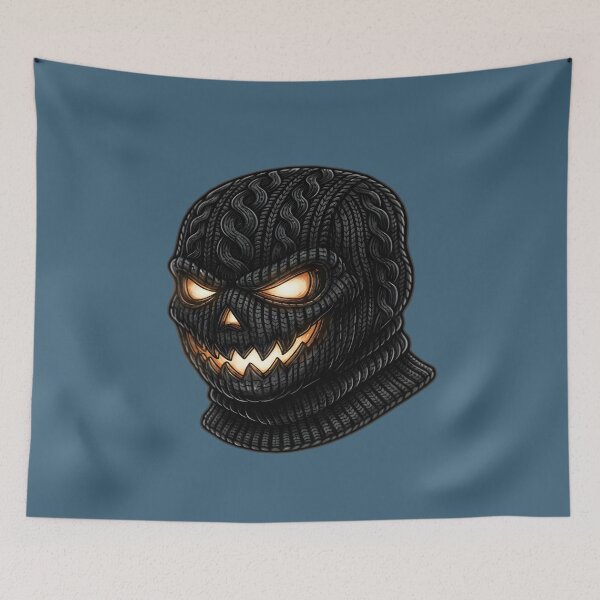 Item preview, Glowing Evil Smile Balaclava - Dark Streetwear Art designed and sold by Dakson Design - Fantasy Art.