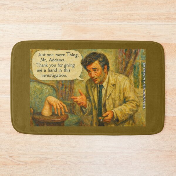 Item preview, Detective Meets Creepy Hand Pun Cartoon designed and sold by Rick London Gifts.