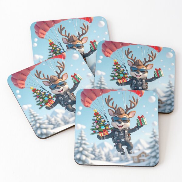 Artikelvorschau, Secret Agent Reindeer Saving Christmas Tree | Spy Holiday Adventure entworfen und verkauft von MagicalArch.
