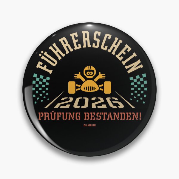 Item preview, Driving licence 2026 – Driving test passed! (New driver / Finish line / 4C) designed and sold by Roderix.
