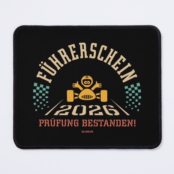 Item preview, Driving licence 2026 – Driving test passed! (New driver / Finish line / 4C) designed and sold by Roderix.