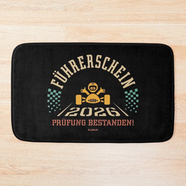Item preview, Driving licence 2026 – Driving test passed! (New driver / Finish line / 4C) designed and sold by Roderix.
